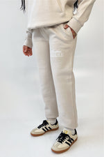 Studio Leisure cursive bone embroidered relaxed jogger
